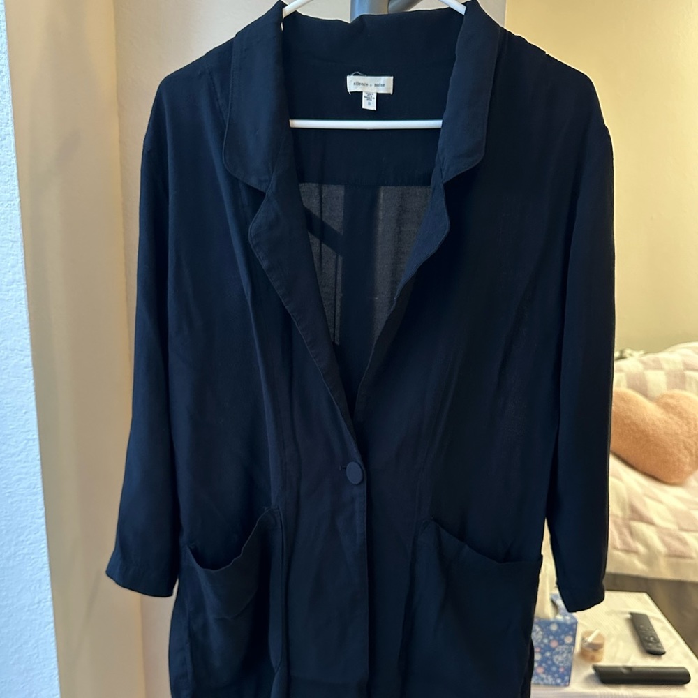 Silence+Noise Blazer With Single Button And 3/4 S… - image 1